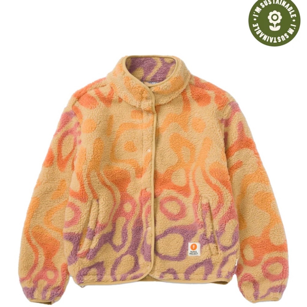 NWOT Parks Project Yellowstone Geysers Trail High Pile Fleece size M